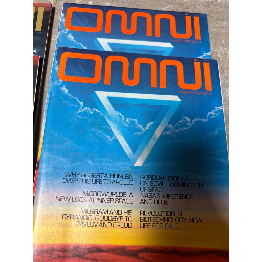 Lot of 10 Vintage OMNI Magazines 1980 Science Fiction Fact Carl Sagan 2nd Anniv - Picture 9 of 16